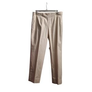 ZOZO Womens Beige Tan Pleated Wide Leg Dress Pants Size 10